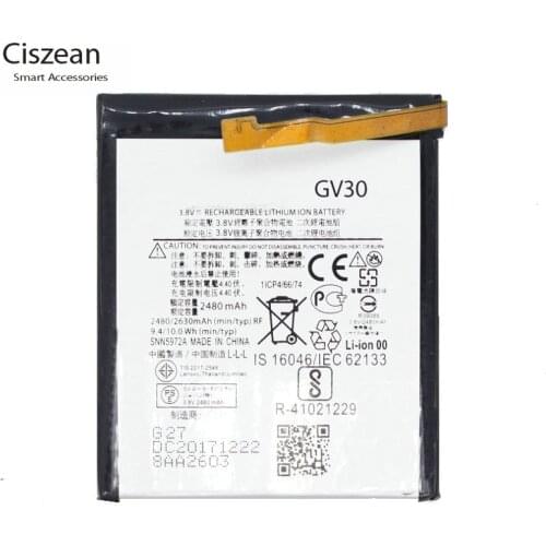 Ciszean 1x 2630mAh / 10Wh GV30 / GV 30 / SNN5972A Replacement Li-Polymer Battery For Moto Z XT1650-05 XT1650-01 XT1650-03