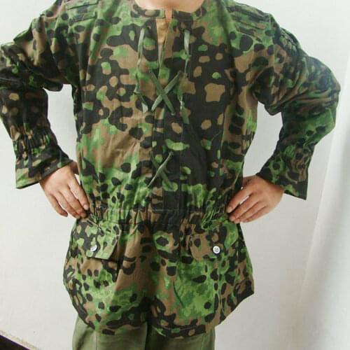 WWII GERMAN ARMY M40 FIELD BLOUSE SMOCK CLOTHES REVERSIBLE CAMO JACKET WW2 Military Uniform War Reenactments