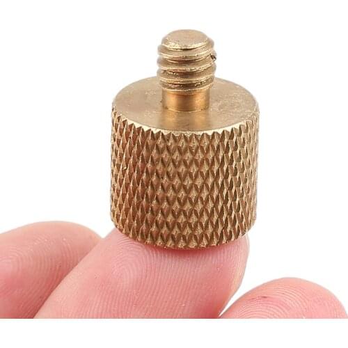 For Camera 3/8 Inch Female To 1/4 Inch Male Tripod Thread Copper Tripod Screw Adapter Accessories Reducer Adapter Brass