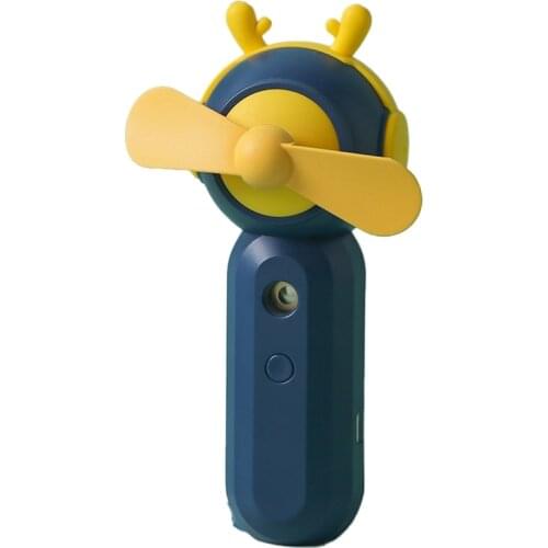 Summer Spray Small Fan Rechargeable Water Replenishment Convenient Handheld Fan Small Deer Space Mini Humidifier Fan
