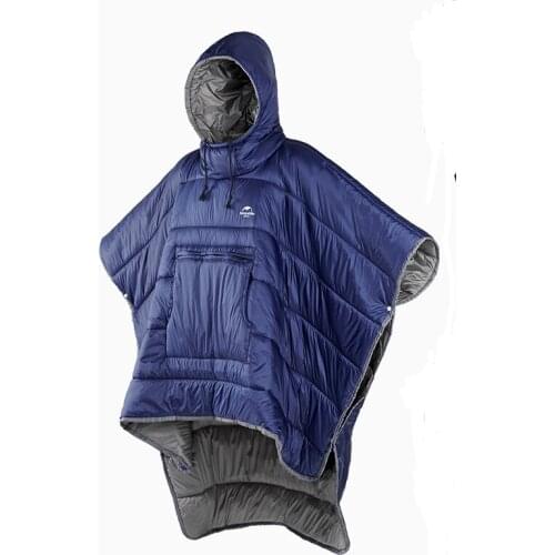 Portable Water-resistant Camping Sleeping bag Cloak Style Lazy Sleeping Bag Winter Poncho NH18D010-P