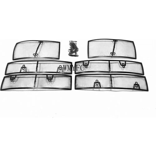 ABS+Stainless Steel Car Insect Screening Mesh Front Grille Insert Net Trim Car Accessories Styling for Tiguan Mk2 2017-2021