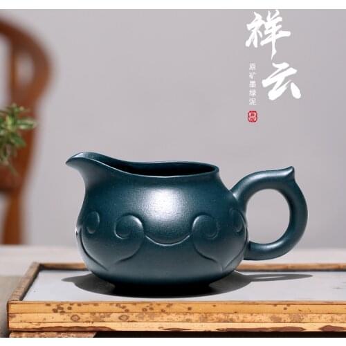 TaoYuan 】 yixing all hand purple sand tea undressed ore violet arenaceous ink chlorite xiangyun fair mug