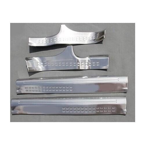 High quality Stainless Steel Inside external Scuff Plate Door Sill Trim Fit For nissan X-Trail 2014 2015 2016