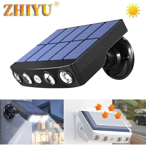 Sensor Waterproof Garden Solar Light Powerful LED Solar Wall Light Motion Outdoor Trail Street Led Wall Light Spotlight Torch