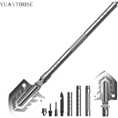 Military Tactical Multifunction Shovel Outdoor Nuggets Tools Camping Survival Folding Spade Tool Car Equipment Snow Shovel