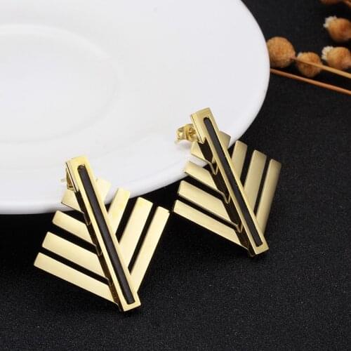 Leaf Shape Sequin Dangles Drop Earrings Women Girls Fashion Jewelry Streamlined Stainless Charm Wedding Party Earrings