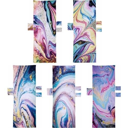 Beach Chair Cover Non-slip Terry Superfine Fiber Cloth Towel with Side Pockets Multiple Patterns Fashion Style Soft Comfortable