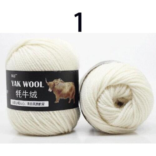 1pc 100g High Quality Thick Yak Wool Yarn For Hand Knitting Needlework Sweater Hat Merino Blended Wool Thread Melange knitted
