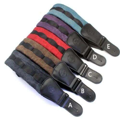 1pcs P&P Leather Guitar Strap with Widened Thickened for bass acoustic electric guitar accessoried Musical Instrument parts