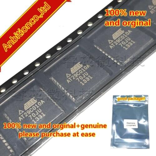 10pcs 100% new and orginal AT29C010A-70JU AT29C010A-70JI PLCC32 1-megabit (128K x 8) 5-volt Only Flash Memory in stock