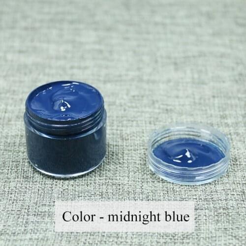 Leather Paint Shoe Cream Coloring for Bag Sofa Seat Scratch 30ml Midnight Blue Leather Dye Repair Re