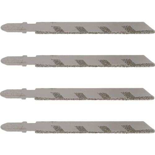 4pcs 101mm T-shank Alloy Diamond Jigsaw Blade for Marble Stone Granite Tile Ceramic Fast Cutting
