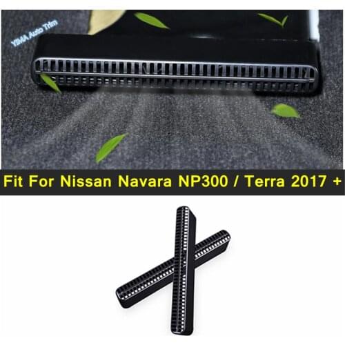 Car Accessories For Nissan Navara NP300 / Terra 2017 - 2021 Seat Floor AC Heat Air Condition Duct Vent Outlet Grille Cover Trim