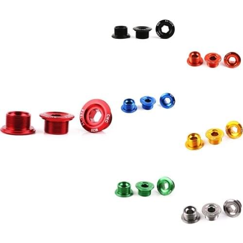 Lebycle 3Pcs Bicycle Cranks Cover Arm Bolt CNC-7075 MTB Crankset Fixing Bolt Screw for Shimano M4000 M590 M596 M661 XT