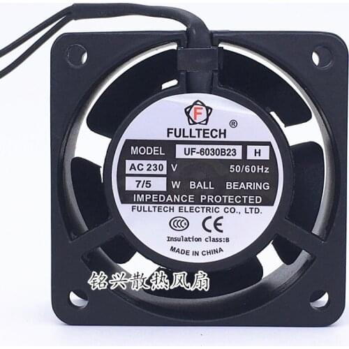 For 6cm small fan UF-6030B23H 230V AC 7/5W cooling fan