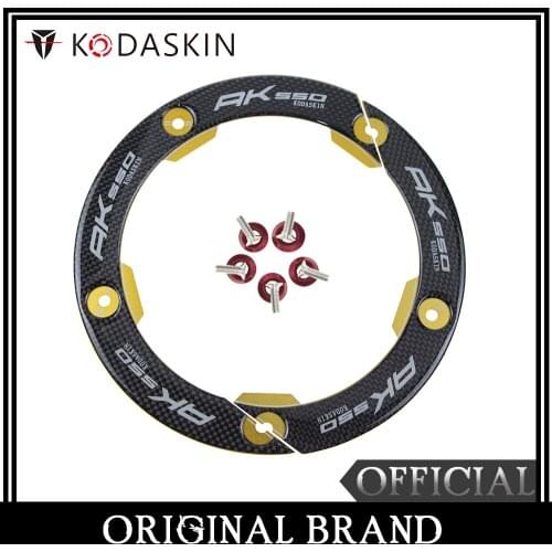 KODASKIN Motorcycle Transmission Belt Pulley Cover CNC Real Carbon for KYMCO AK550