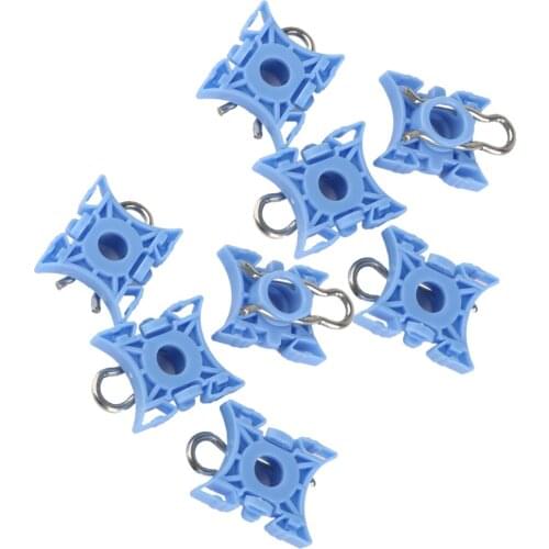 BLUE WINDOW REGULATOR SLIDER PIVOT RETAINER CLIPS PACK OF 8 For Volvo