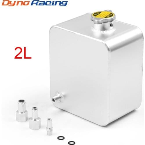 2L Litre Polished Alloy Header Expansion Water Tank & Cap WATER HEADER TANK Coolant Overflow Tank Reservoir Kit