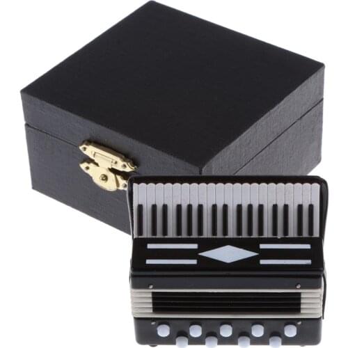 Dolls House Miniature Furniture Instrument Accordion W/Box 1:12 Room Items