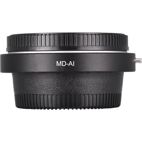 MD-AI Lens Mount Adapter Ring with Lens for Minolta MD MC Mount Lens to Fit for Nikon AI F Mount Camera Lens Ring Adapter