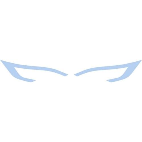 Headlight Sticker Light Eyebrow Fog Light Sticker Modified Exterior Decoration for Tesla Model S/X Accessories