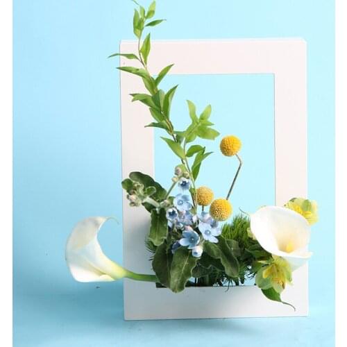 Japanese Style Wall Hanging Flower Frame Desktop Flower Arrangement Plastic Sword Mountain Picture Frame Home Accessories