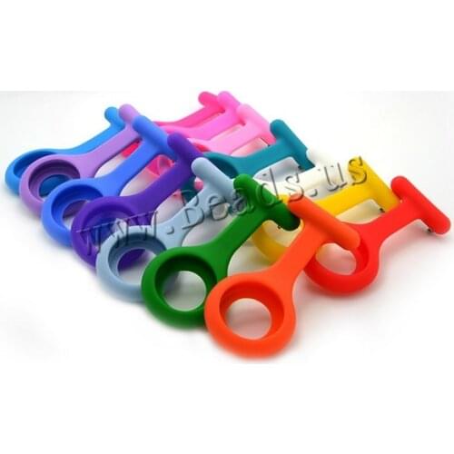 New Nurses Watches cover Doctor Silicone case portable Fob Watch Brooches Tunic Batteries Medical Nurse Watch Quartz with Clip