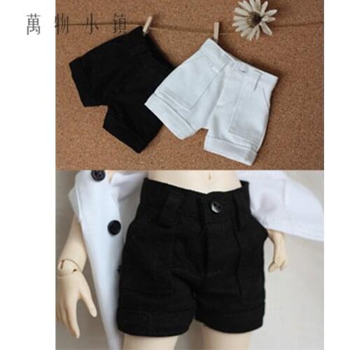New Handsome fashion Black/White Shorts For Classic generous BJD 1/3 1/4 SD MSD Doll Clothes