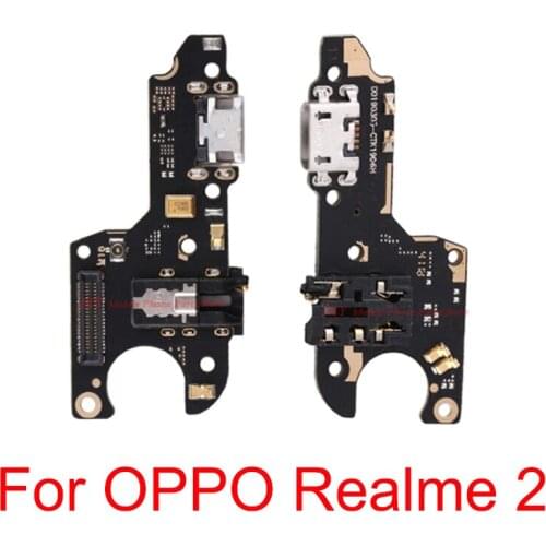New USB Charging Board Port Dock Plug Jack Connector Charge Board Flex Cable For OPPO Realme 2 Realme2 Replacement Spare Parts