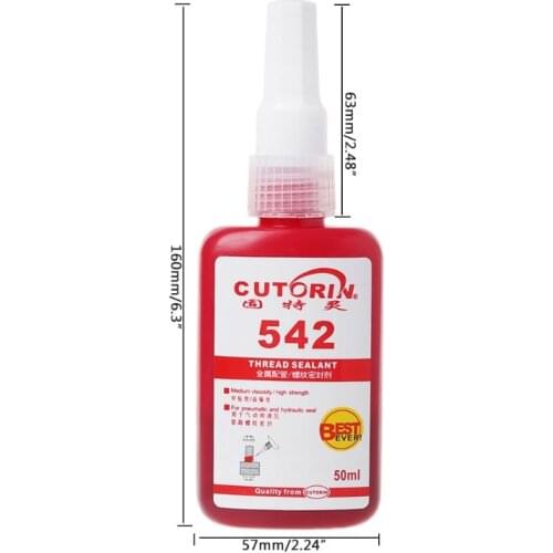 New High Strength 542 Thread Sealant Metal Pipe Thread-locking Solid Seal Glue Thread Sealant Hardware
