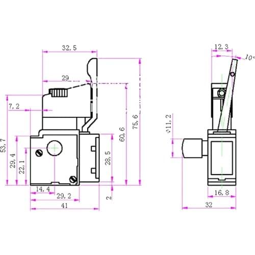 AC 250V/4A FA2-4/1BEK Adjustable Speed Switch For Electric Drill