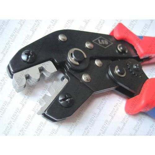 DN-02B Hand Mini European Style Pin Crimping Pliers tool for non-insulated open plug-type terminals crimp capacity 0.5-2.5mm2