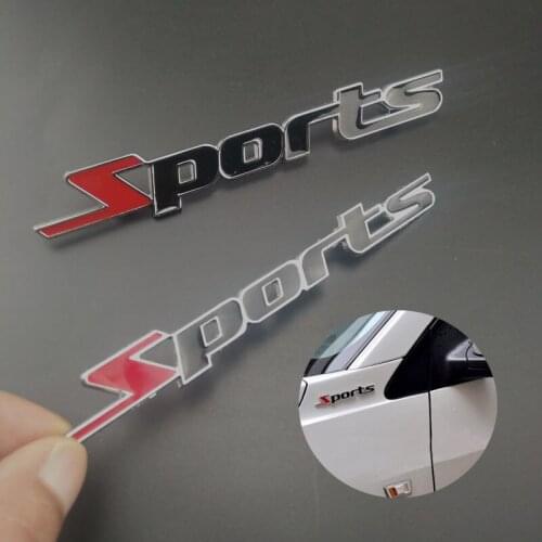 SPORT 3D Car Sticker Emblem Badge Decal Decoration Accessories for Audi A-series C-series S-series SQ-series RS-series Q3 Q5 SQ5