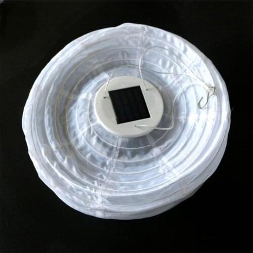 30cm LED Solar Chinese Lanterns Waterproof Lampion Ball Birthday Wedding Decor Party Hanging Gift Supplies Light Craft DIY K4C2