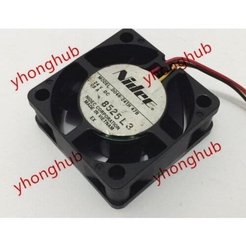 Nidec D04R-24TH 47B Server Cooling Fan DC 24V 0.08A 40x40x15mm 3-wire