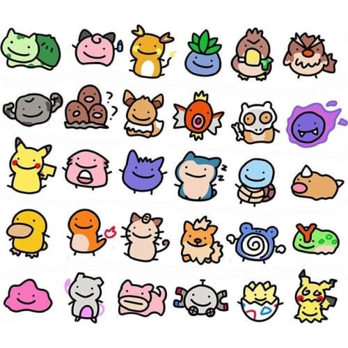 TOMY Pokemon Waterproof Tattoo Sticker Anime Pokemon Kawaii Cartoon Lasting Stickers Cute Children Girls Boy Birthday Gifts New