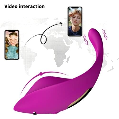 Wearable Female Vibrator Bluetooth Connection Female Masturbation Tool App Wireless Control Egg Jumping Clit Stimulator Sex Toys