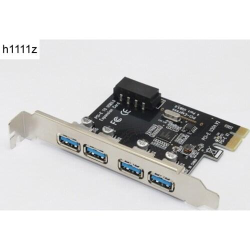 4 Port PCIE To USB 3.0 Expansion Card PCI Express Adapter Pcie Card 4-Port USB3.0 5Gb with Sata 15Pin to 4Pin Power Cable for PC