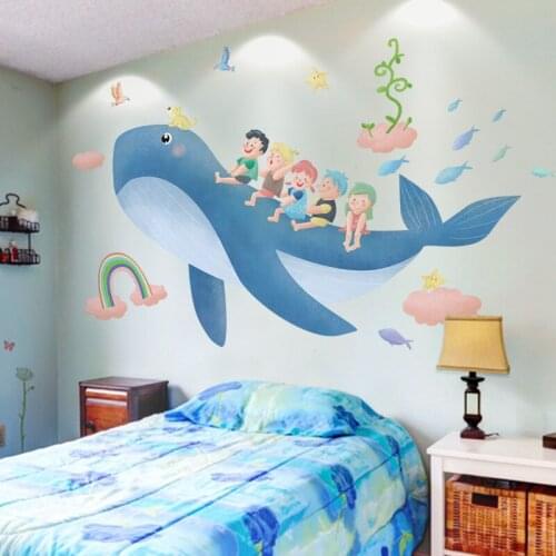 4 Kinds Cartoon Wall Stickers for Kids Room Nursery Decoration Dinosaur Car Balloon Animals Stickers Removable Room Decoration