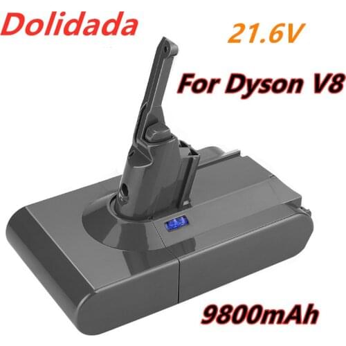 9800mAh 21.6V Battery For Dyson V8 Battery for Dyson V8 Absolute /Fluffy/Animal/ Li-ion Vacuum Cleaner rechargeable Battery