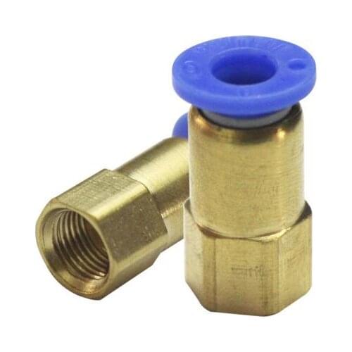 Free shipping 10Pcs 1/4" PT Female Thread 8mm Push In Joint Pneumatic Quick Fittings PCF8-01-02-03-04