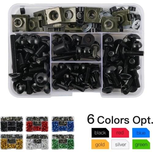 Stainless Steel Bolts for Aprilia RSV4 1000R/Tuono/Mille RS50 125 250 Pegaso 650 177PCS Fairing Bolts Screw Kit for Yamaha YZF-R