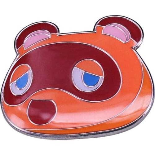 Tanukichi brooch pin Nooks Cranny village store Services