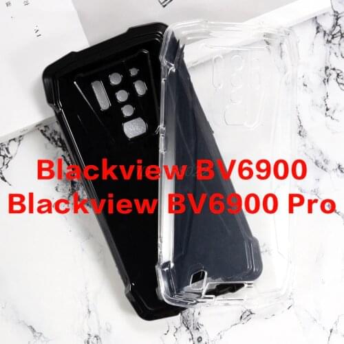 Transparent Phone Case For Blackview BV6900 BV5900 Case Coque Soft Black TPU Case For Estuche Blackview BV6900 Pro Back Cover