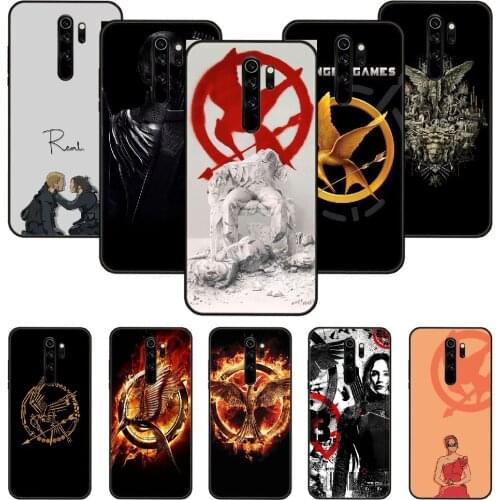Phone Case For Xiaomi Redmi Note 8 8T 7 7A 9 9S 8A 4 5 Pro Black Cover Funda Soft Bumper Art Back Fashion Etui The hunger Games