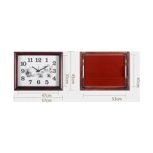 Fashion Solid Wood Meter Box Decorative Painting Clock Hydraulic Distribution Switch Box Living Room Wall Decorations Ornaments