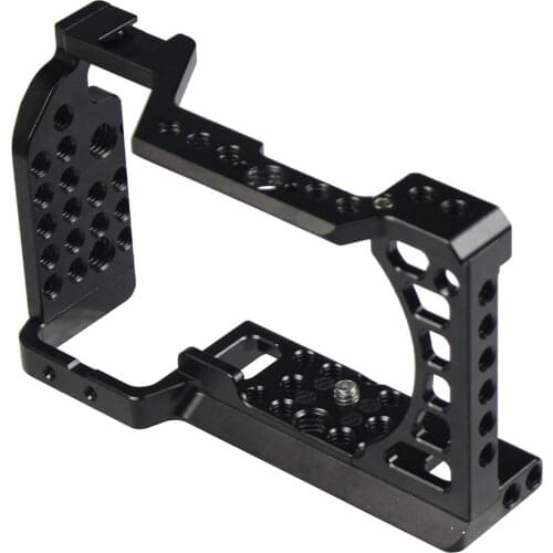 BGNing Camera Cage Frame Case Video Film Making Stabilizer Part w 1/4" 3/8" Screw Hole for Sony A6500/A6400/A6300/A6000 SLR DSLR