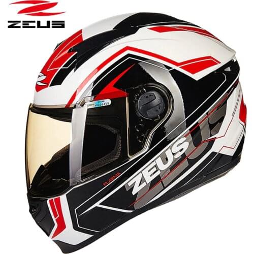 ZEUS DOT Approved Motorcycle Helmet Motor Full Face Riding Helmets High Quality Men Women Motorbike Helmet Motocross Helmet