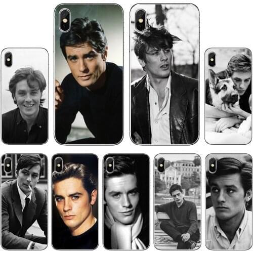 For Sony Xperia XA Z3 Z5 XZ1 XZ2 Z Z1 Z2 compact M2 M4 M5 C4 C6 E3 T3 Alain-Delon-France-Star Soft Case Cover